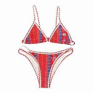 BIKINX Floral Triangle Bikini Set XL NWT